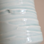 Slip textured Cup 018 "Celadon Blue" - 360ml
