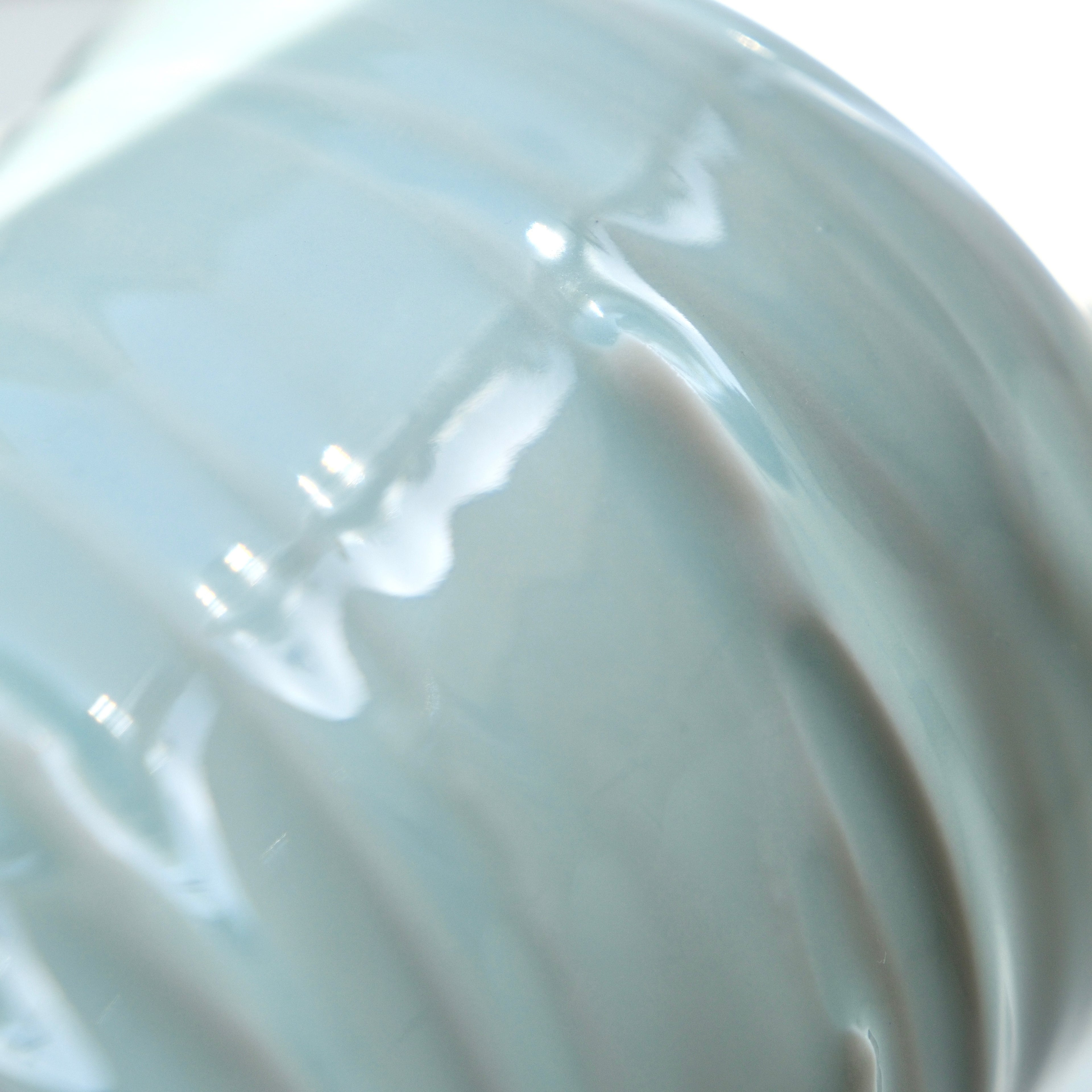 Slip textured Cup 020 "Celadon Blue" - 430ml