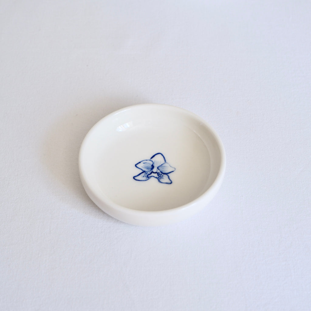 Porcelain Trinket dish - Orchid