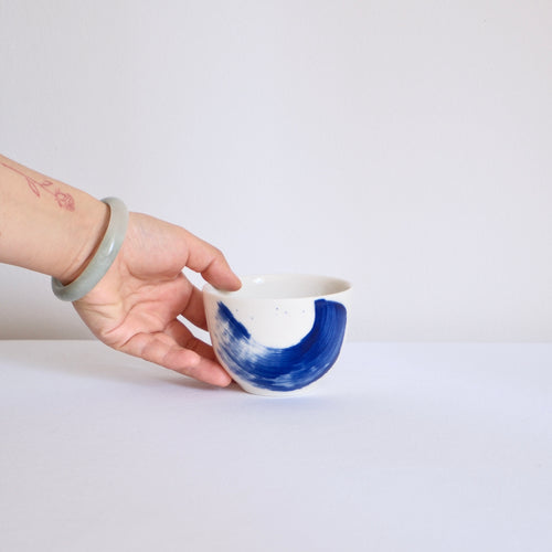 Cobalt Brushstroke coffee Cup 230ml-250ml
