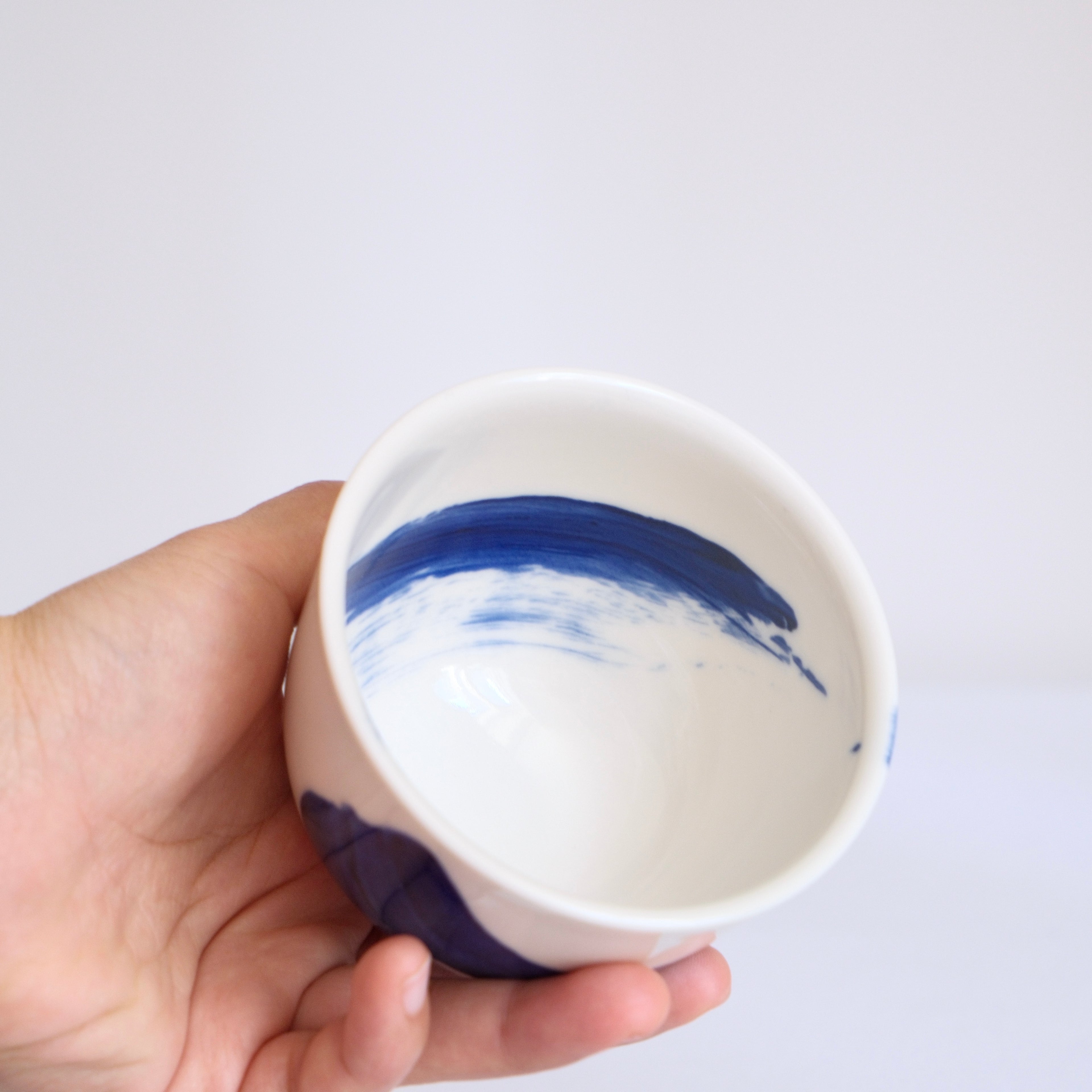 Cobalt Brushstroke coffee Cup 230ml-250ml