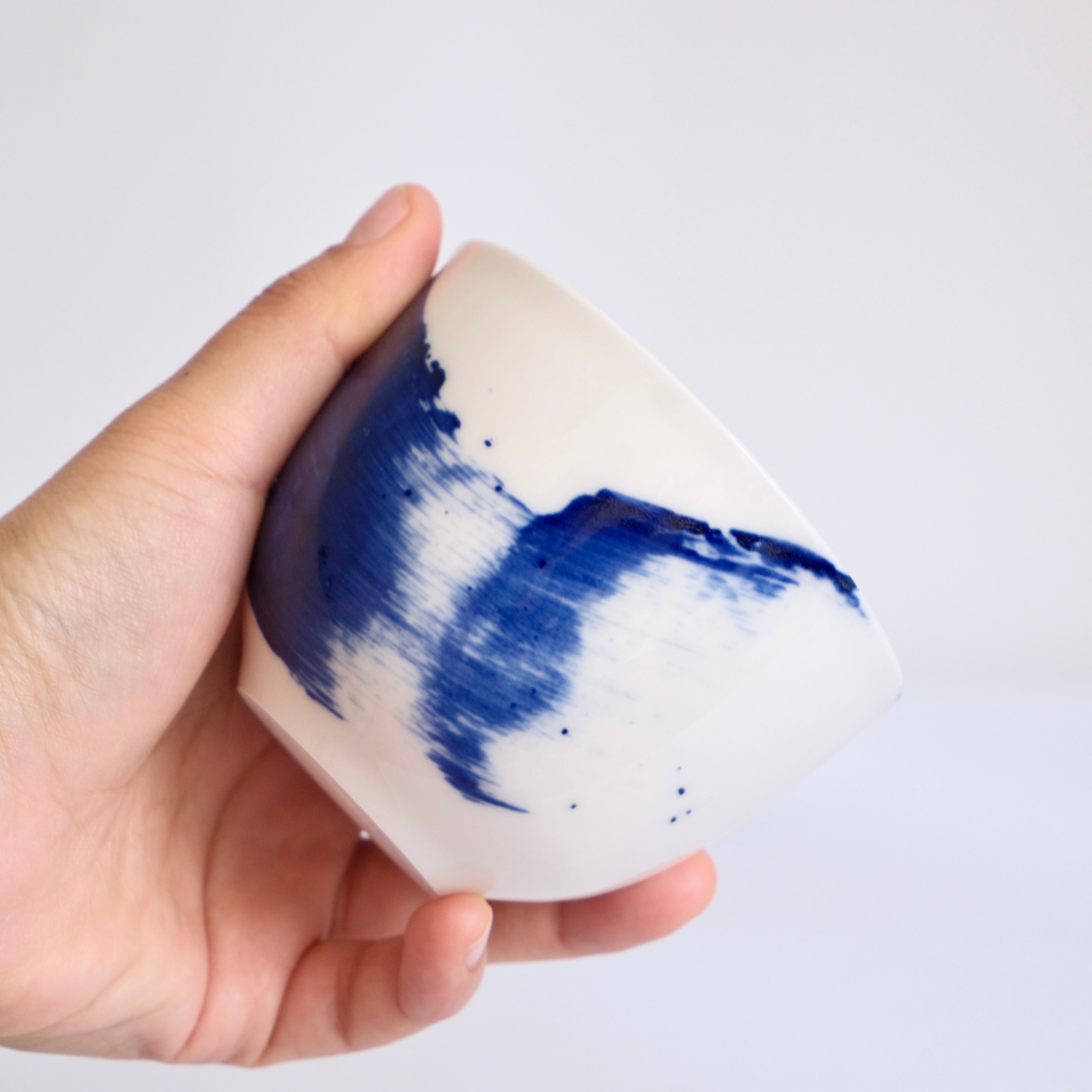 Cobalt Brushstroke coffee Cup 230ml-250ml