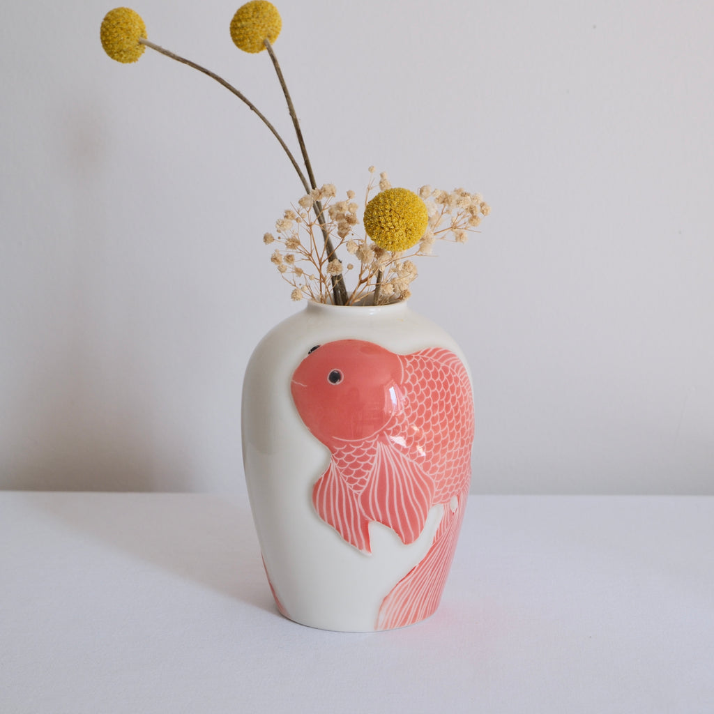 Adrift Porcelain Vessel 007 - Goldfish