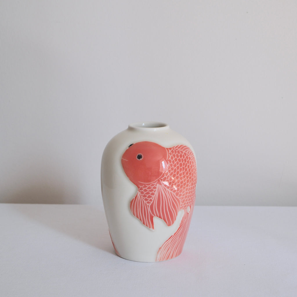 Adrift Porcelain Vessel 007 - Goldfish