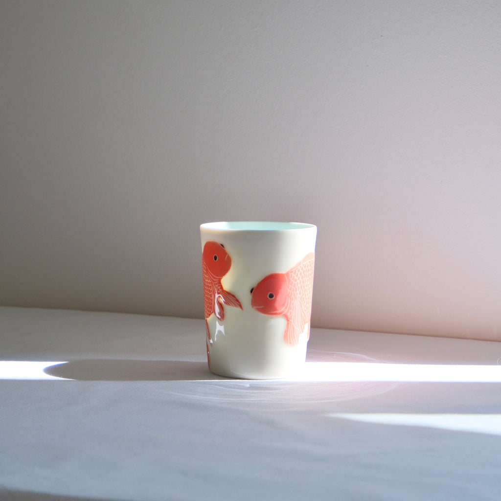 Adrift Porcelain Tumbler 021 - Two Goldfish 430ml