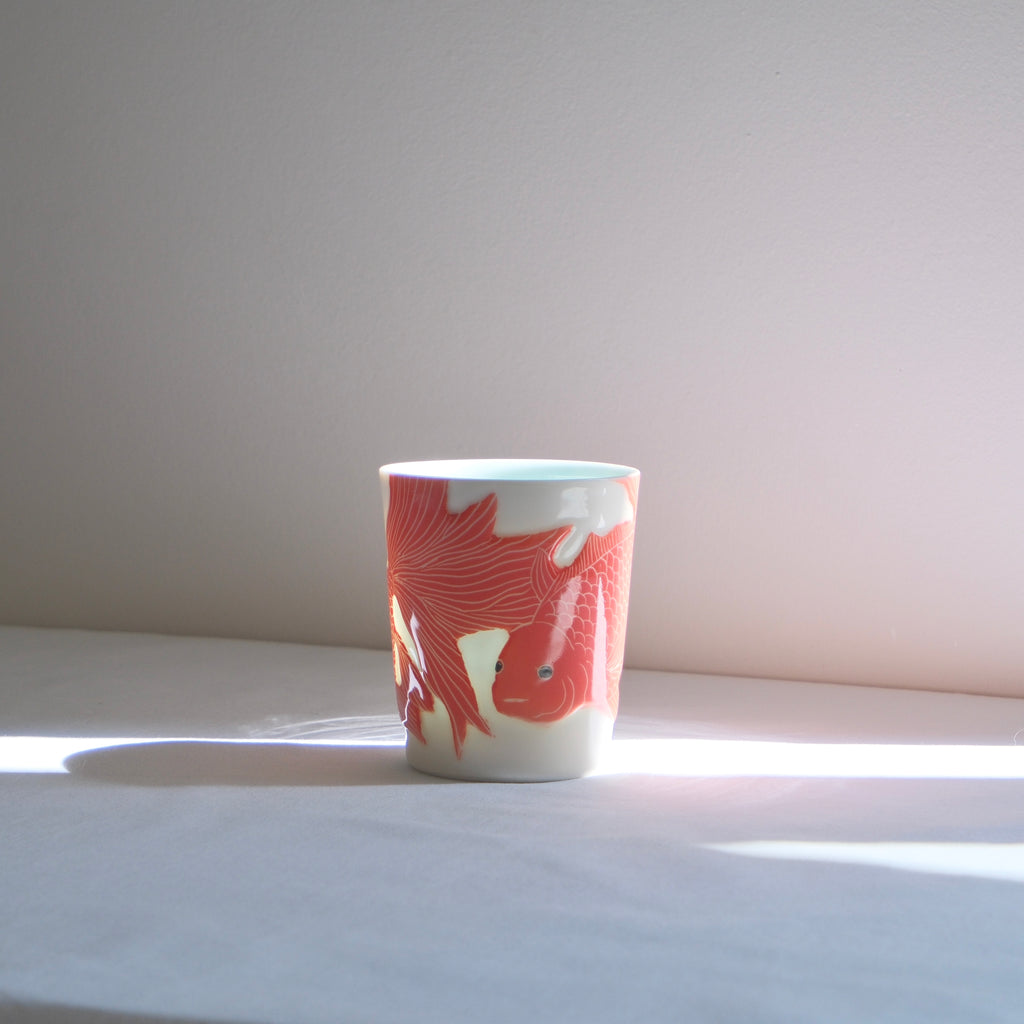 Adrift Porcelain Tumbler 024 - Two Goldfish 480ml