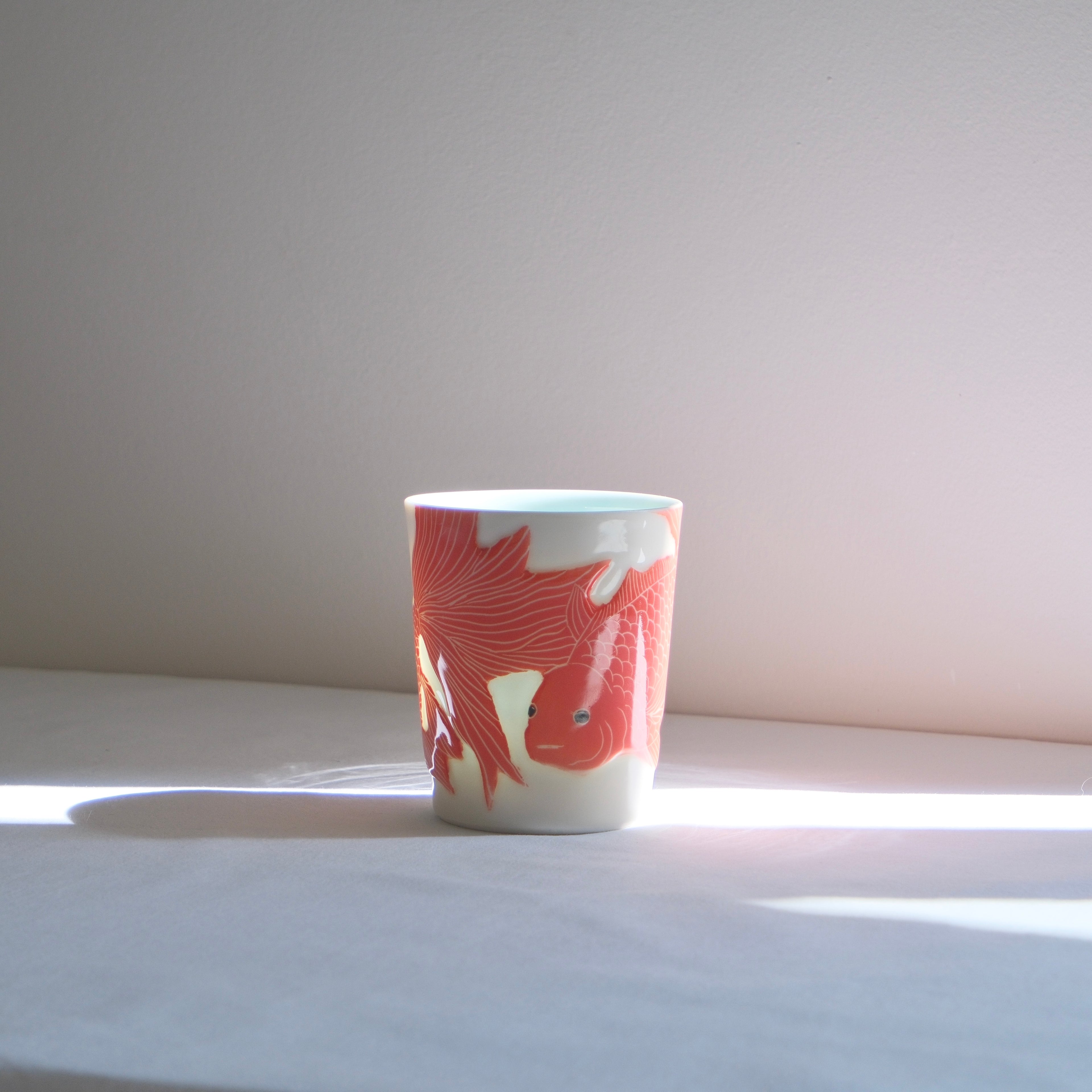 Adrift Porcelain Tumbler 024 - Two Goldfish 480ml