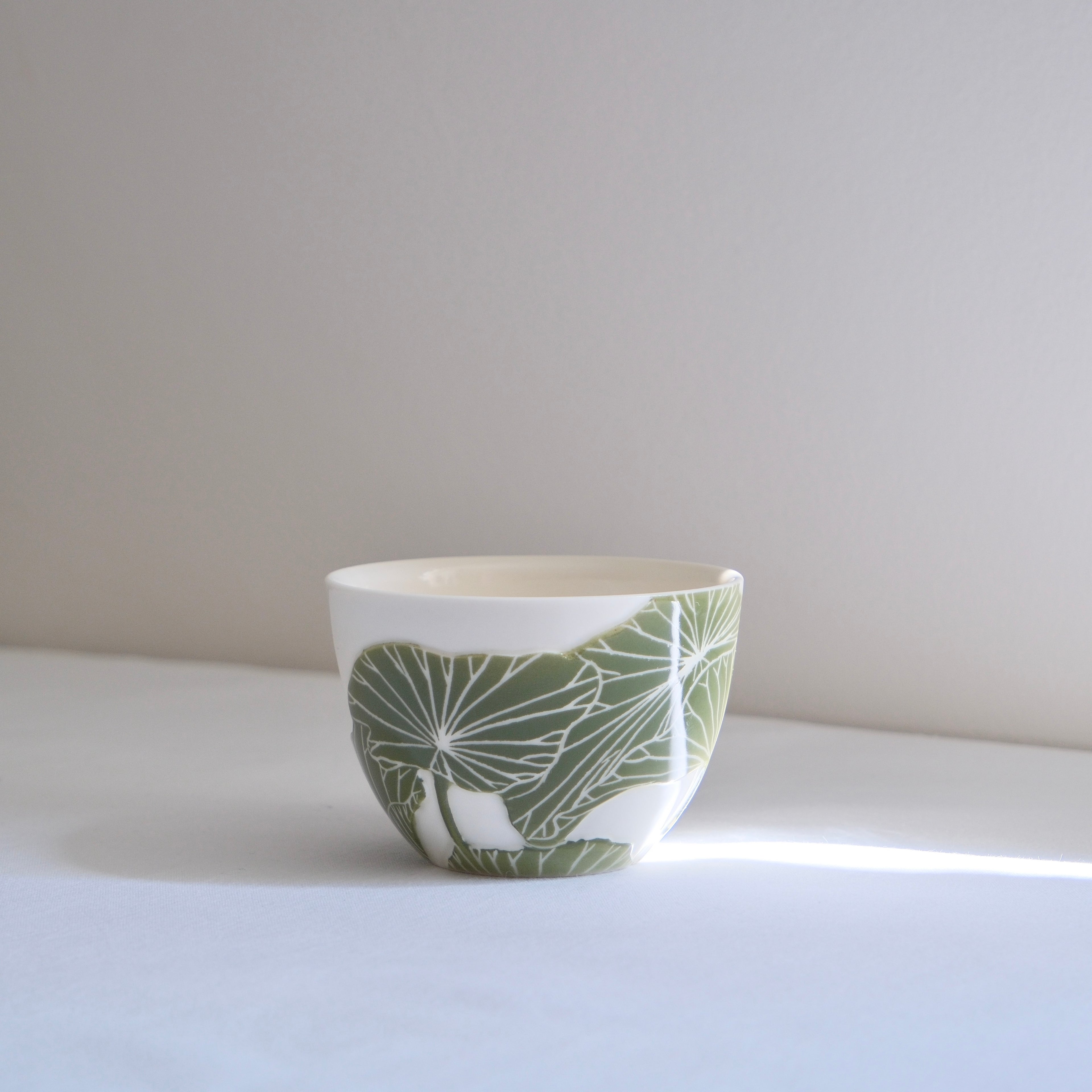 Adrift Porcelain Cup 008 - Lotus leaves 190ml