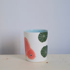 Adrift Porcelain Tumbler 022 - Goldfish & Water lilies 415ml