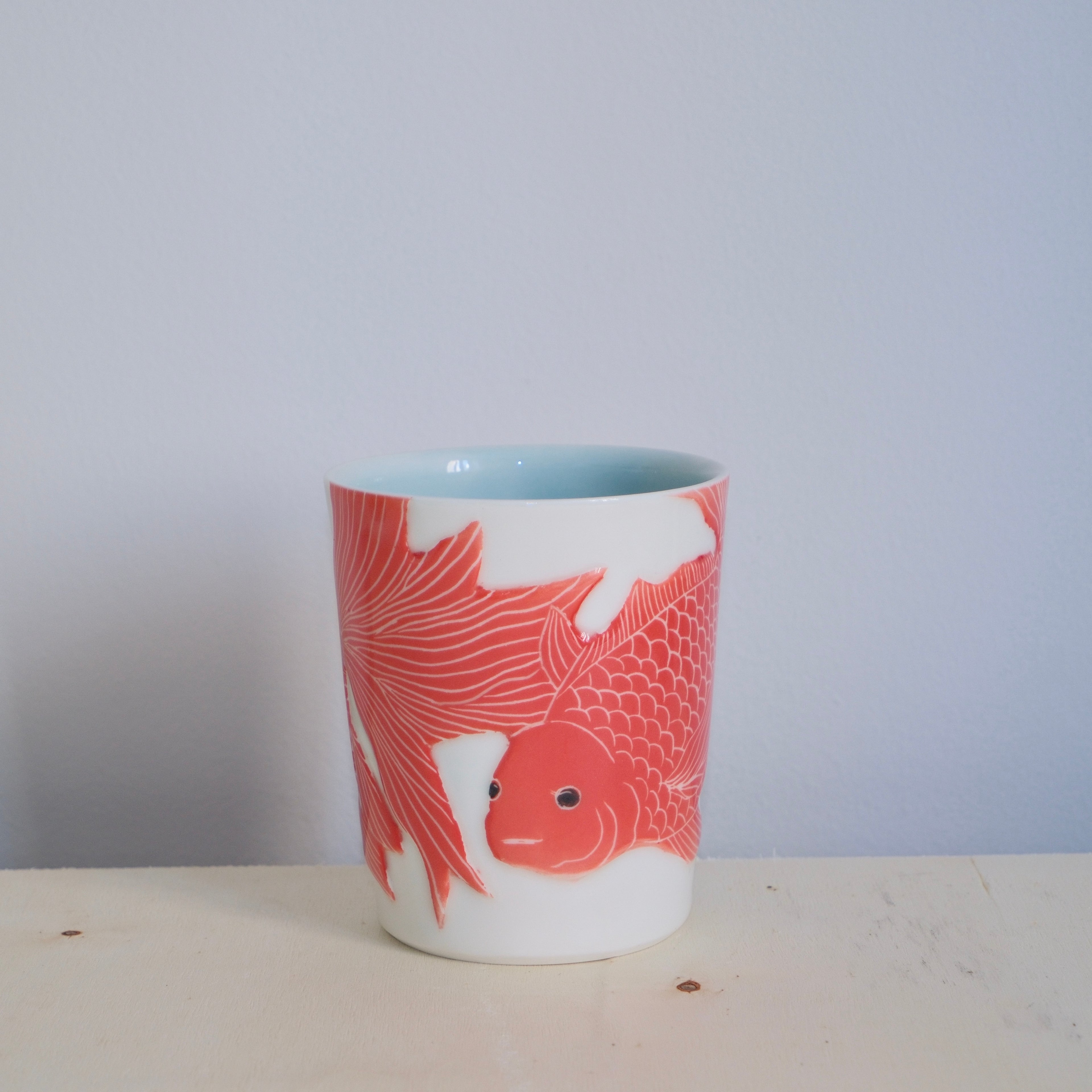 Adrift Porcelain Tumbler 024 - Two Goldfish 480ml