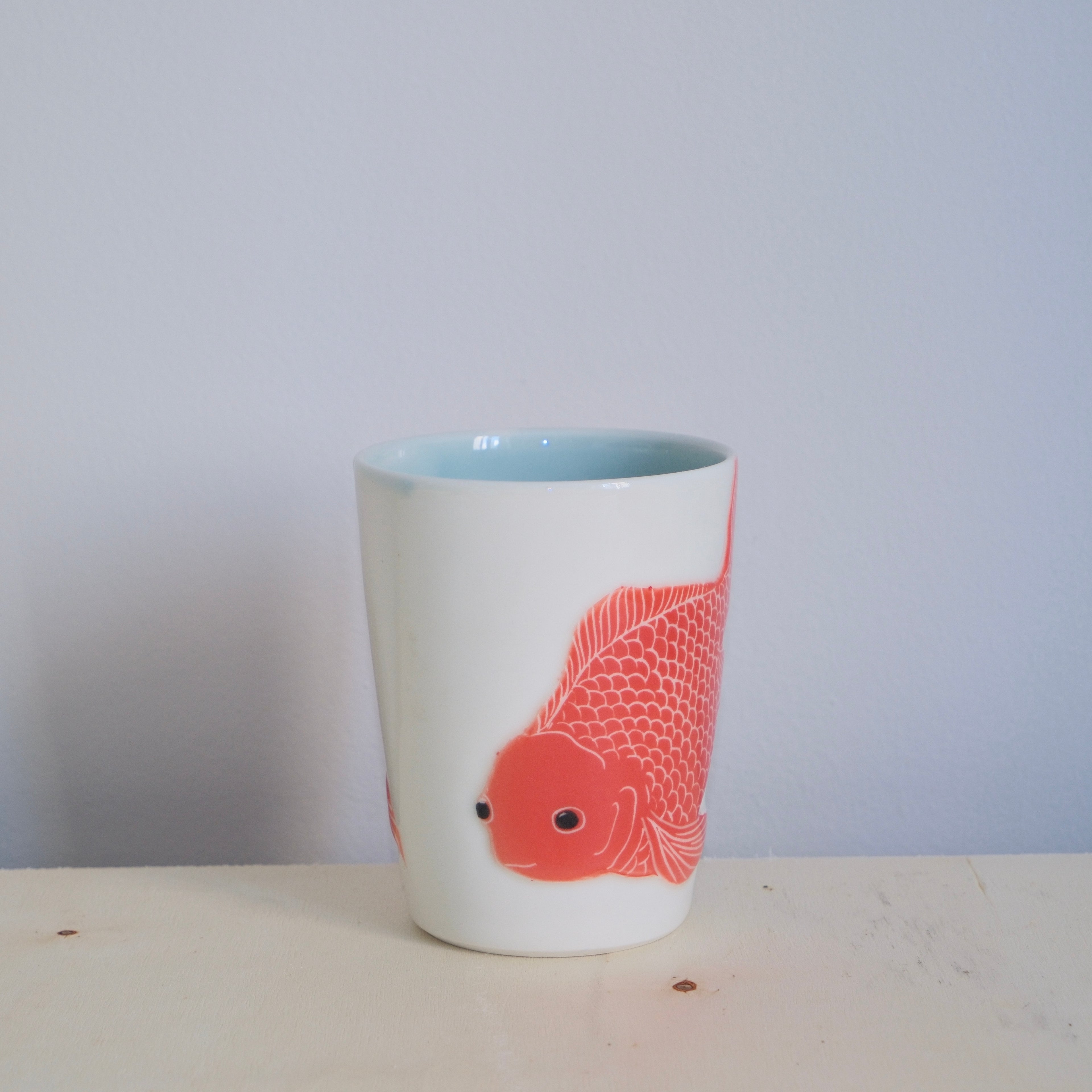 Adrift Porcelain Tumbler 025 - A lone Goldfish 460ml