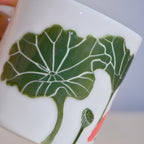 Adrift Porcelain Mug 003 - Koi & Lotus leaves 450ml