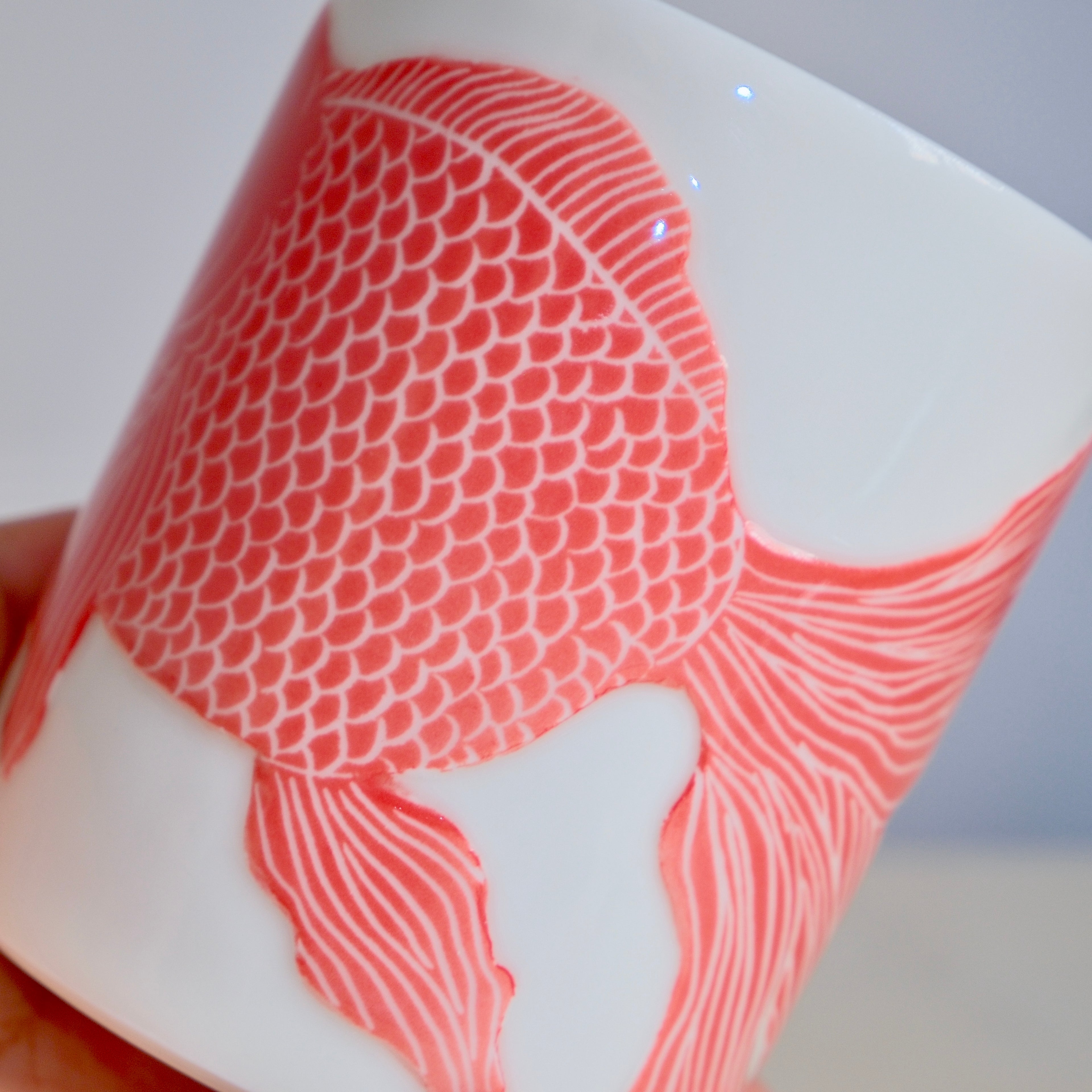 [SECONDS] Adrift Porcelain Mug 006 - Goldfish 520ml
