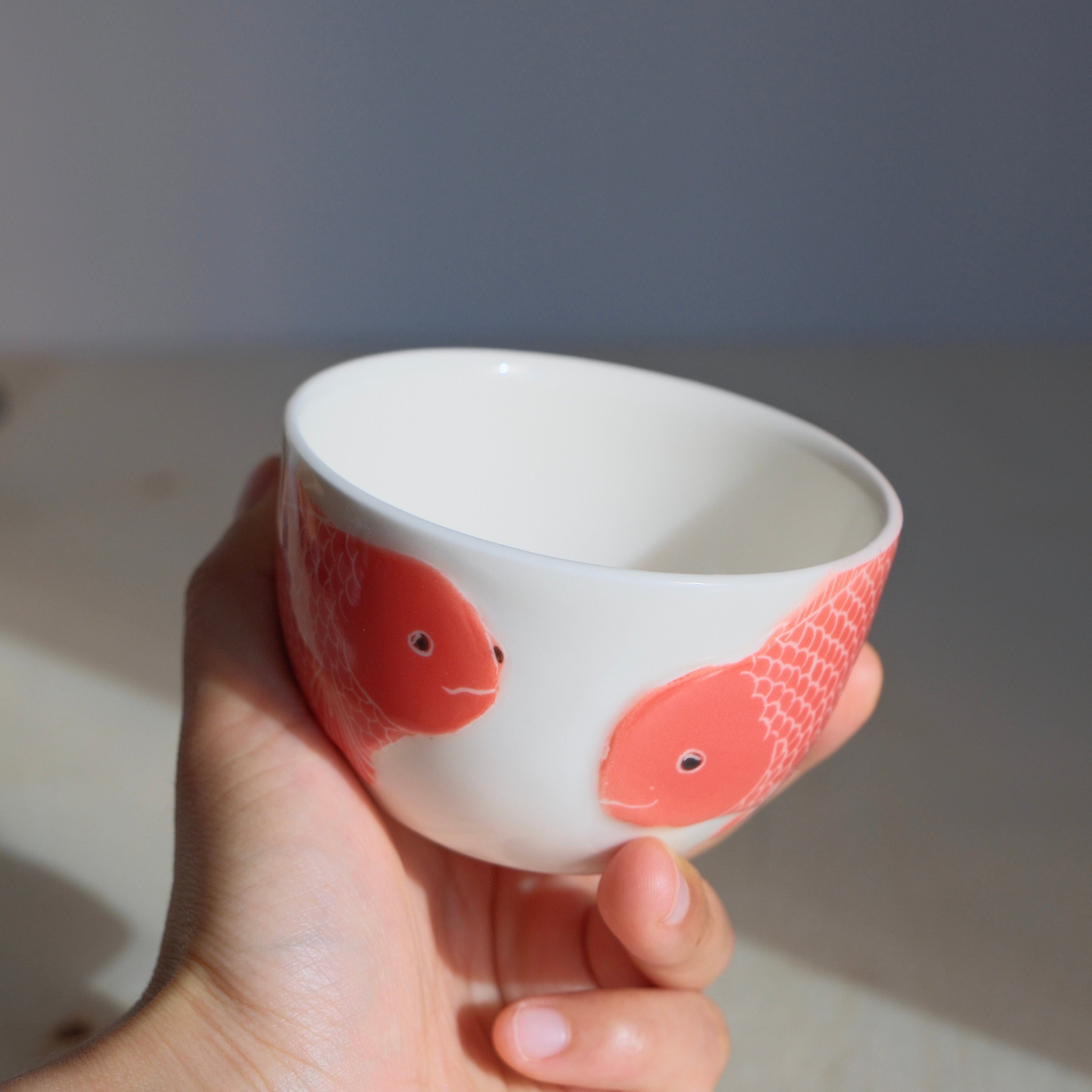 Adrift Porcelain Cup 004 - Two Goldfish 200ml