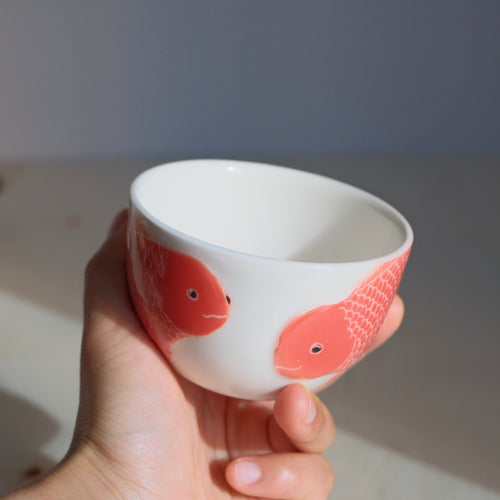 Adrift Porcelain Cup 004 - Two Goldfish 200ml
