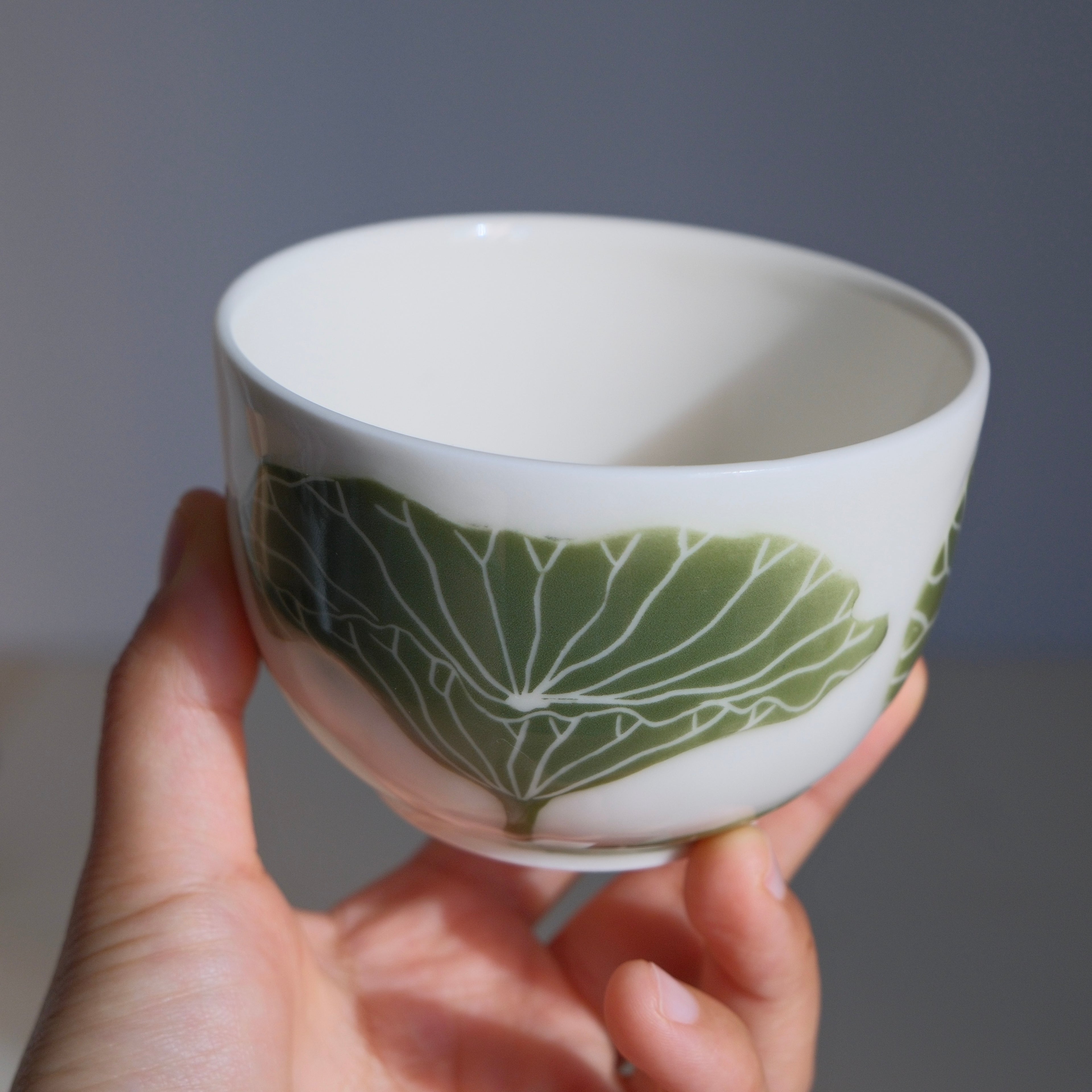 Adrift Porcelain Cup 007 - Lotus leaves 260ml