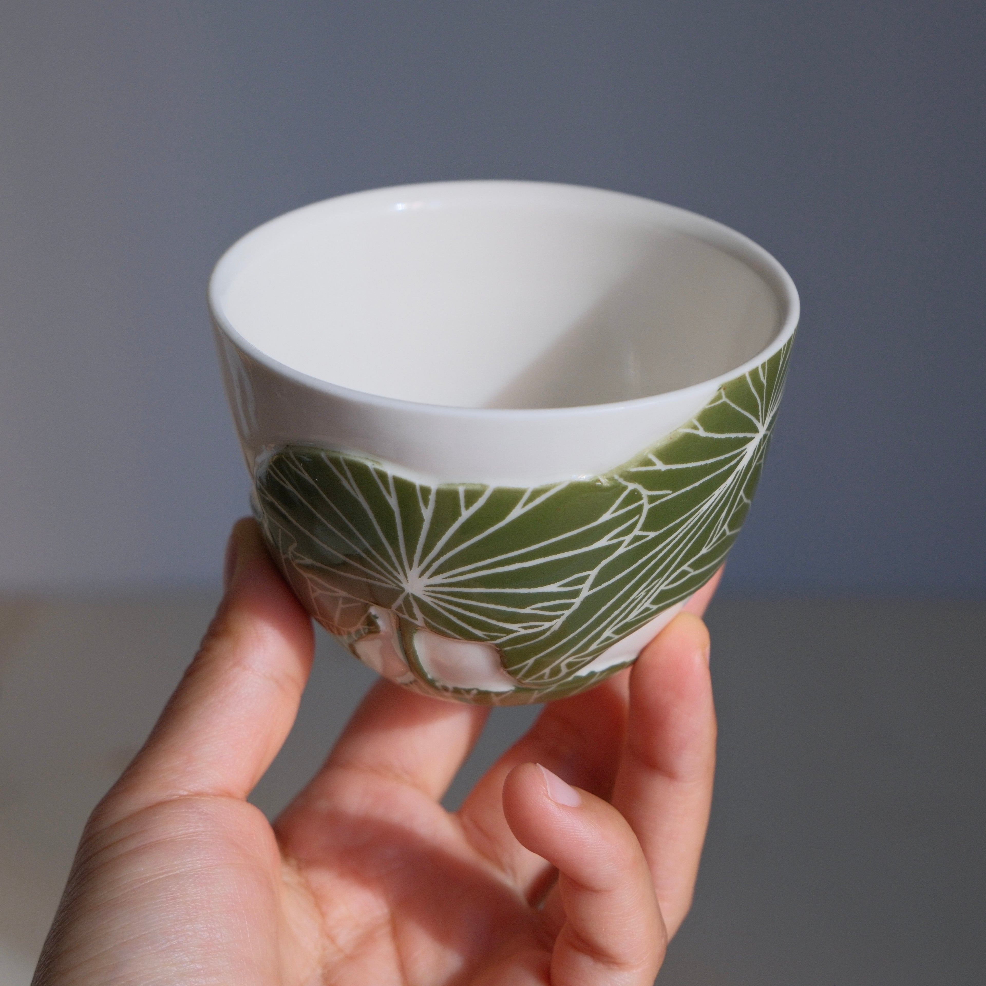 Adrift Porcelain Cup 008 - Lotus leaves 190ml
