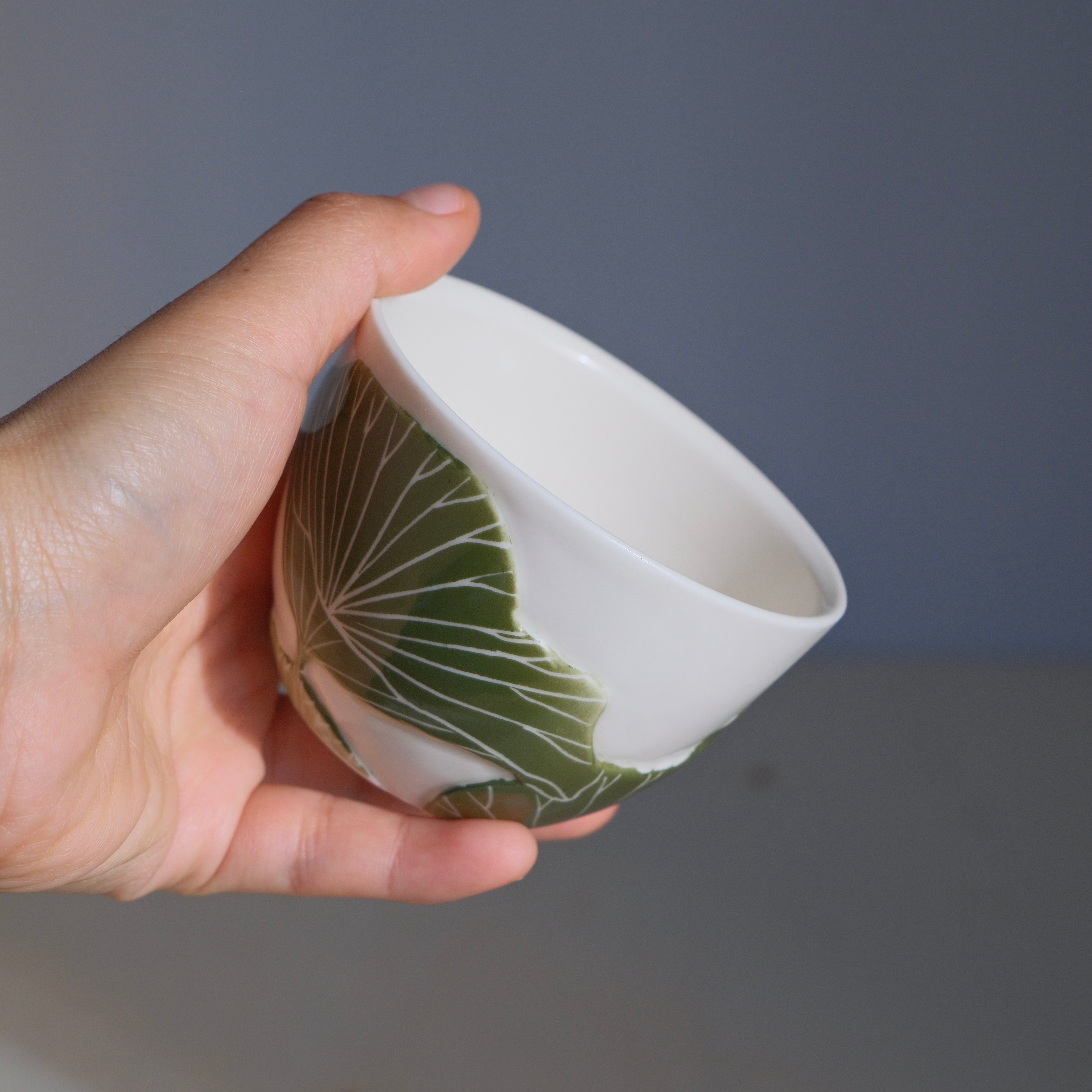 Adrift Porcelain Cup 008 - Lotus leaves 190ml