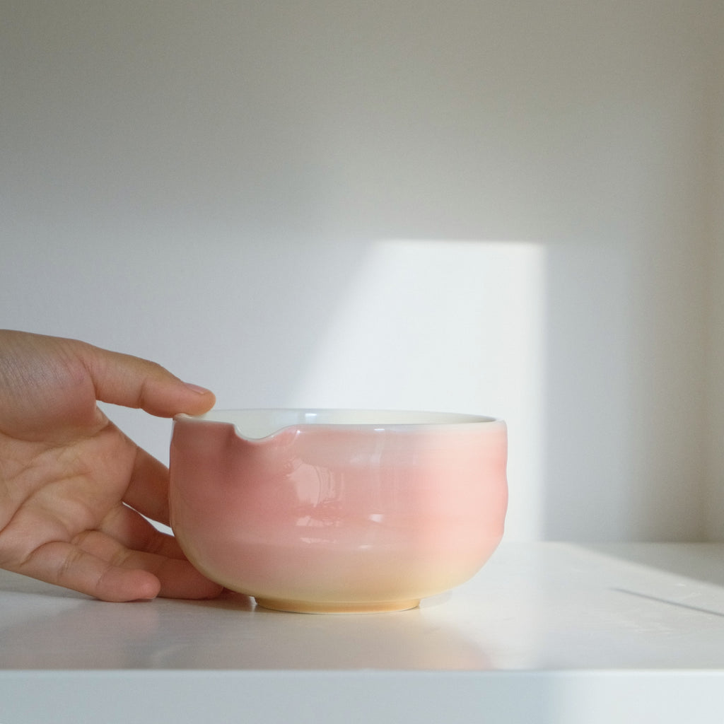 [SAMPLE] Pink Sunset Matcha Bowl - Small