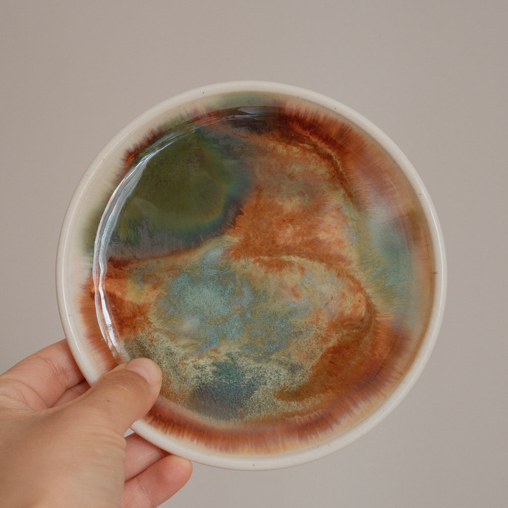 Watercolour small dessert plate 02
