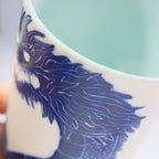 Porcelain Tumbler 012 - Roaring Blue Dragon 420ml