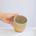 Ginkgo Leaves Buff Stoneware Cup - 300ml