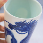 Porcelain Tumbler 013 - Blue Dragon 400ml