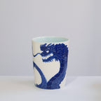 Porcelain Tumbler 012 - Roaring Blue Dragon 420ml