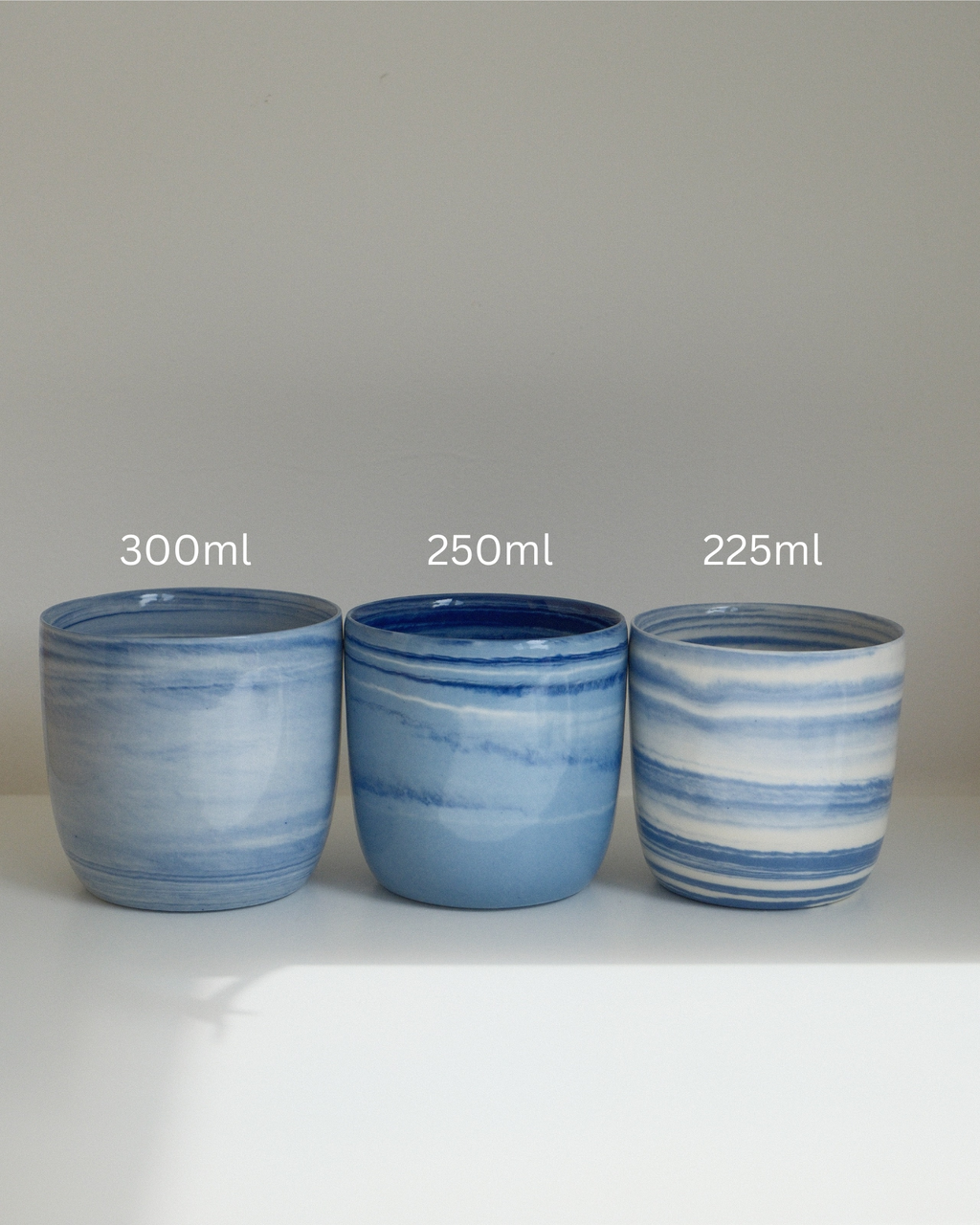 Marbled Blue Tumbler 225ml