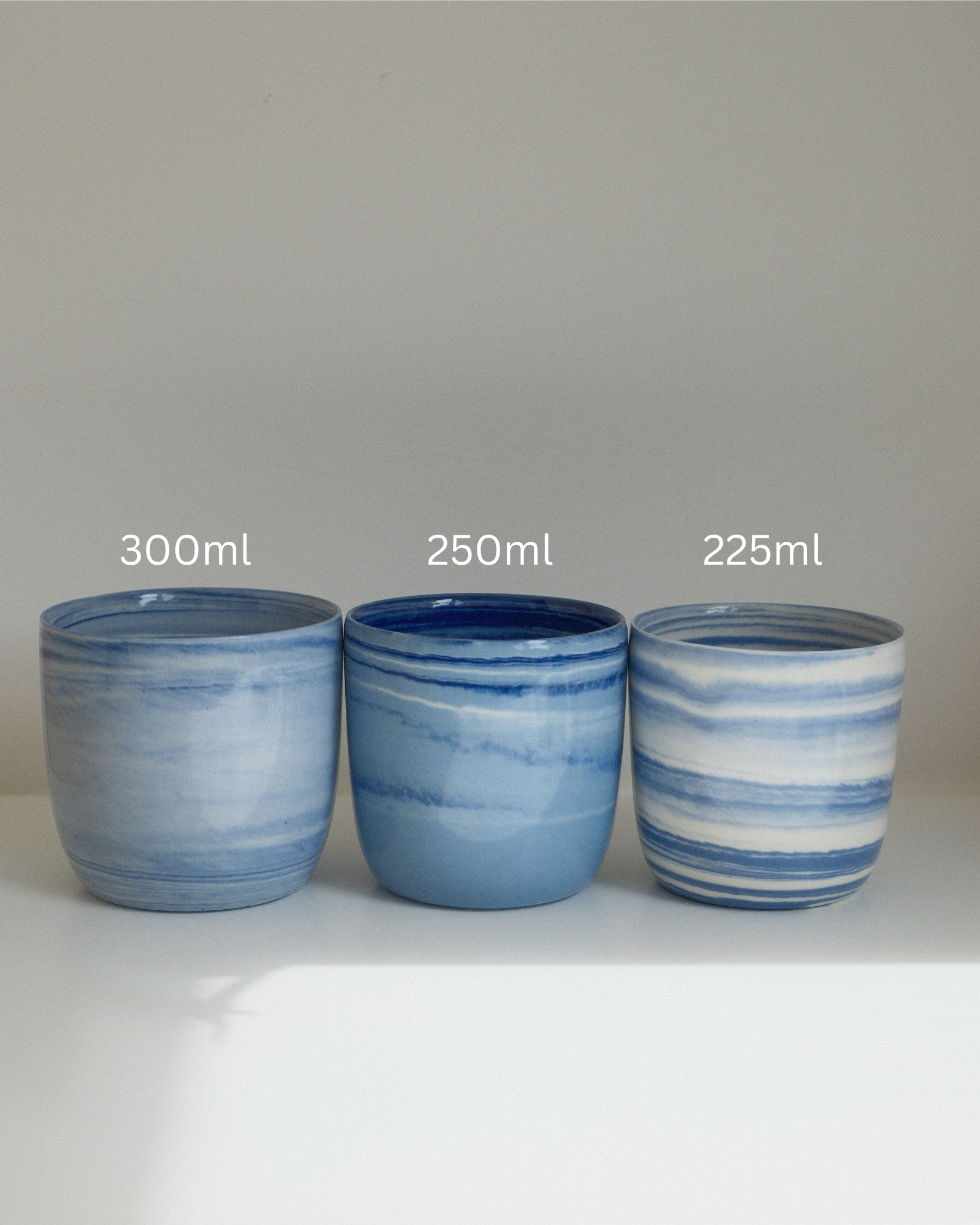 Marbled Blue Tumbler 225ml